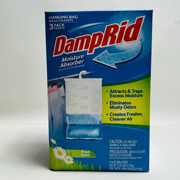 DampRid Other New 3pack Damprid Hanging Moisture Absorber Bag Fresh